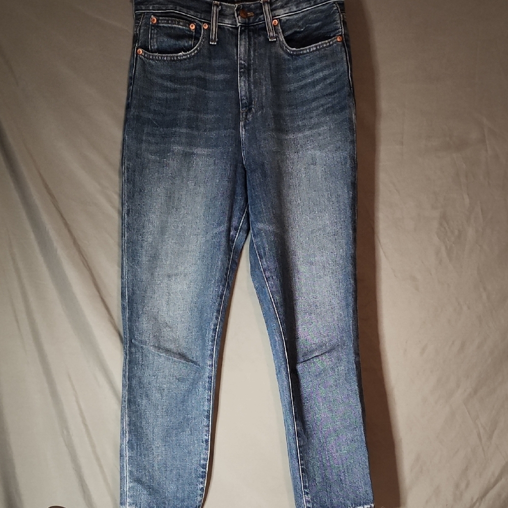 Madewell Women's Blue Straight Leg Jeans